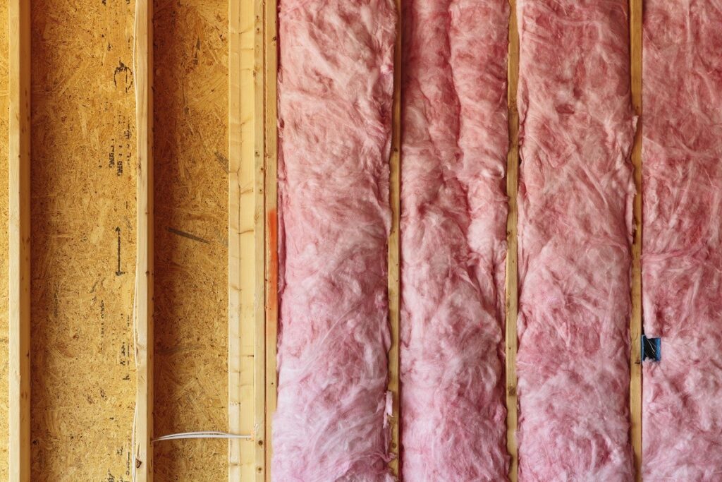 insulation in the inside of a wall